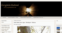 Desktop Screenshot of gezgininkalemi.com